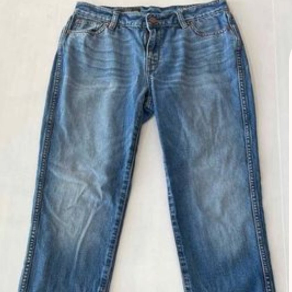 Jeans J. Crew SIZE 25 (29 x 28) Broken in Boyfriend Jeans Medium Wash